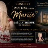 Concert 24/11/23 à 18h30 : Médiathèque de CHABRIS 