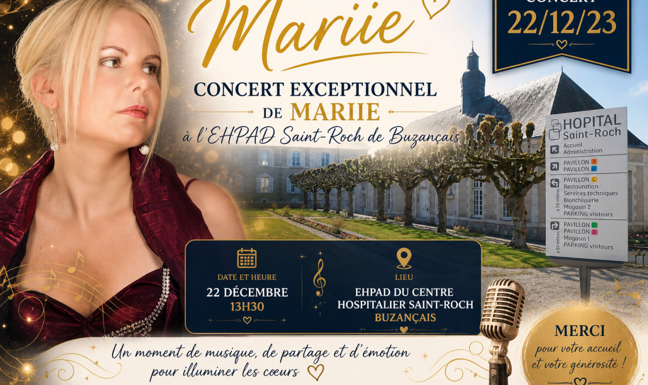 Concert 22/12/23 L'EHPAD Saint-Roch de Buzançais