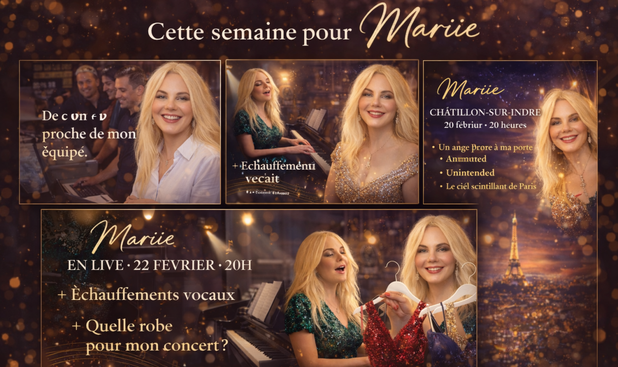 Semaine artistique de Mariie : concerts, créations et immersion en coulisses
