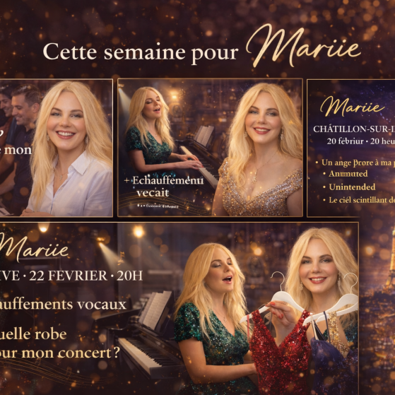 Semaine artistique de Mariie : concerts, créations et immersion en coulisses