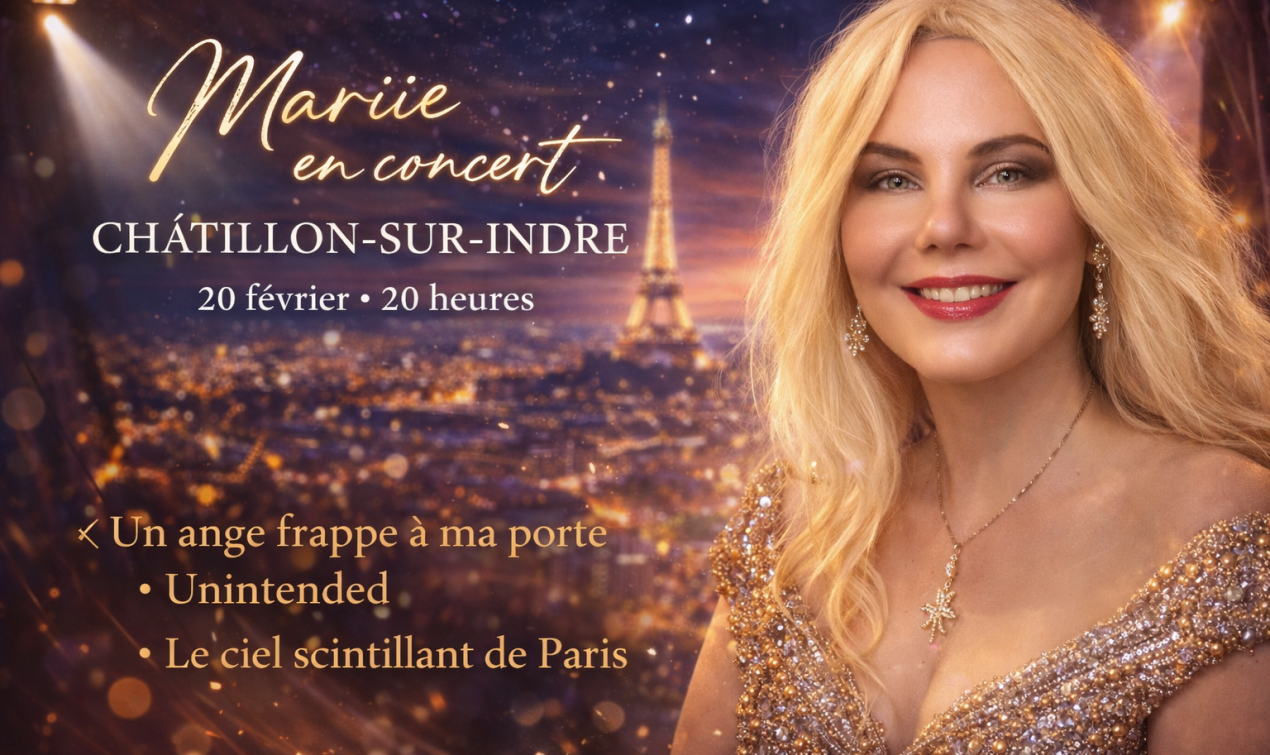 Mariie en concert à Châtillon-sur-Indre le 20 février : un moment d’émotion et de lumière