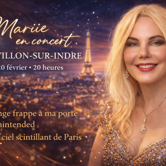 Mariie en concert à Châtillon-sur-Indre le 20 février : un moment d’émotion et de lumière