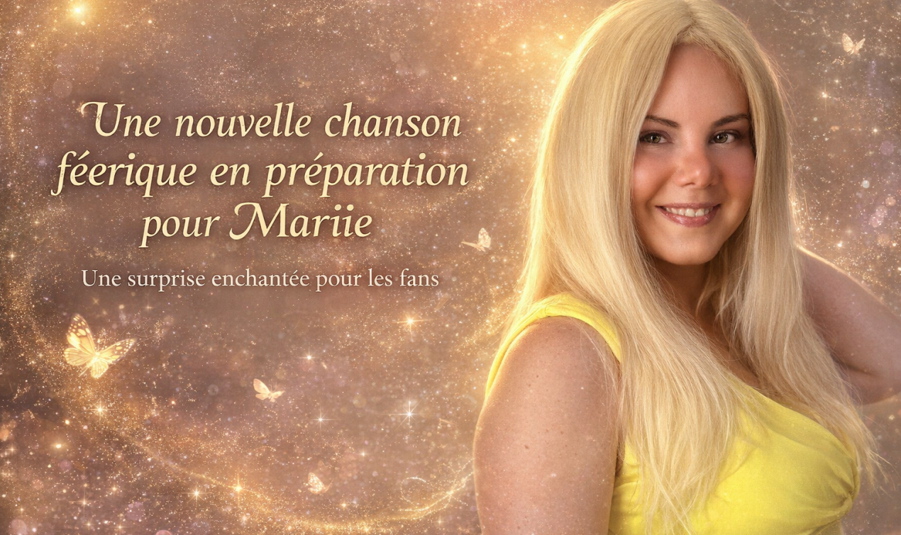 Une nouvelle chanson féerique en préparation pour Mariie