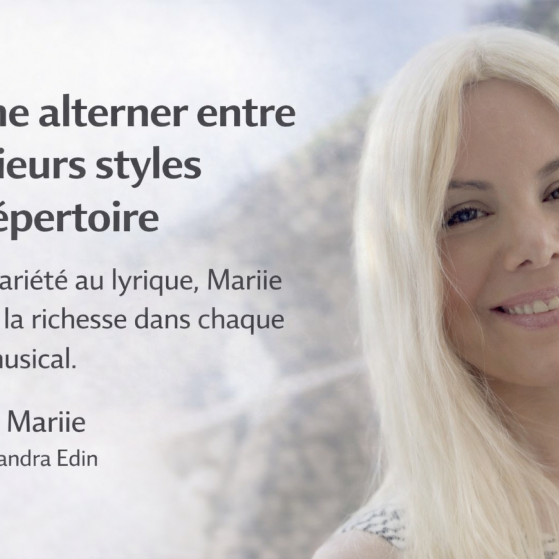 Mariie – Entre variété et lyrique, une richesse artistique en mouvement