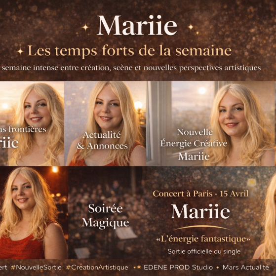 ✨ Mariie – Les temps forts de la semaine