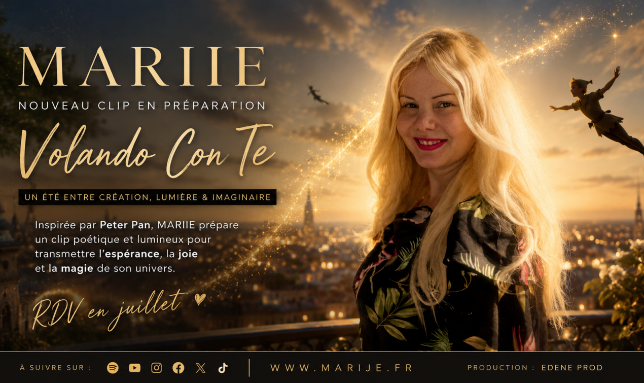MARIIE prépare le clip de “Volando Con Te” : un été placé sous le signe de la création et de la lumière