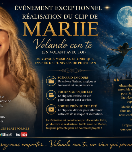 Mariie prépare le clip de « Volando con te » : un voyage féerique inspiré de Peter Pan