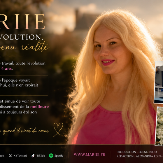 MARIIE regarde son parcours avec émotion : 4 ans d’évolution artistique et personnelle