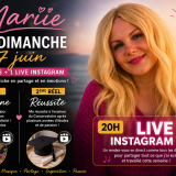 Ce dimanche 7 juin avec Mariie : 2 Réels + Live Instagram !