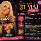 Dimanche 31 mai avec Mariie : 2 Réels spéciaux + Live en soirée !