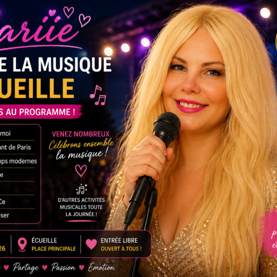 Mariie à la Fête de la Musique à Écueille le 19 juin : 6 chansons au programme !