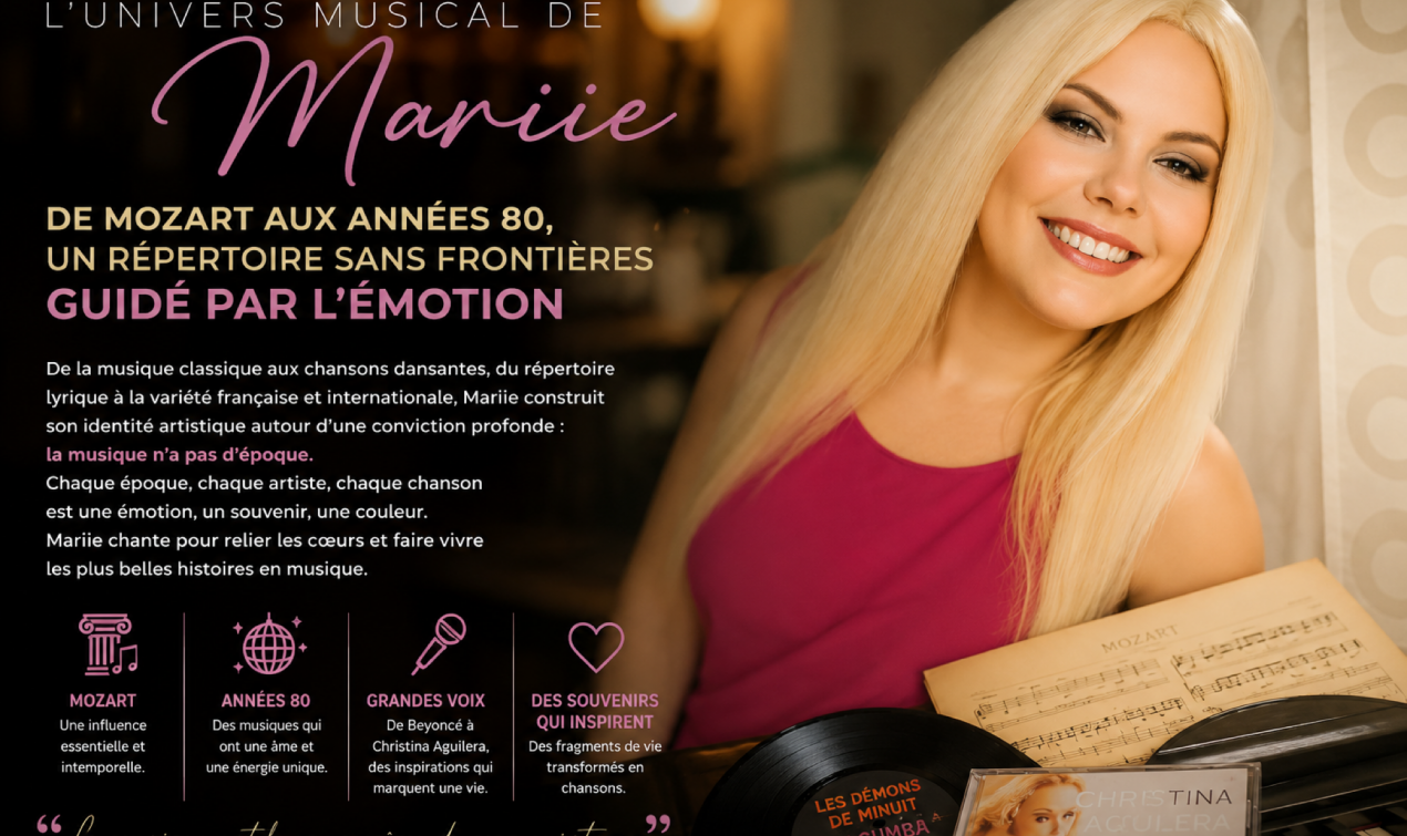 Mariie : un univers musical entre Mozart, années 80 et souvenirs d’enfance
