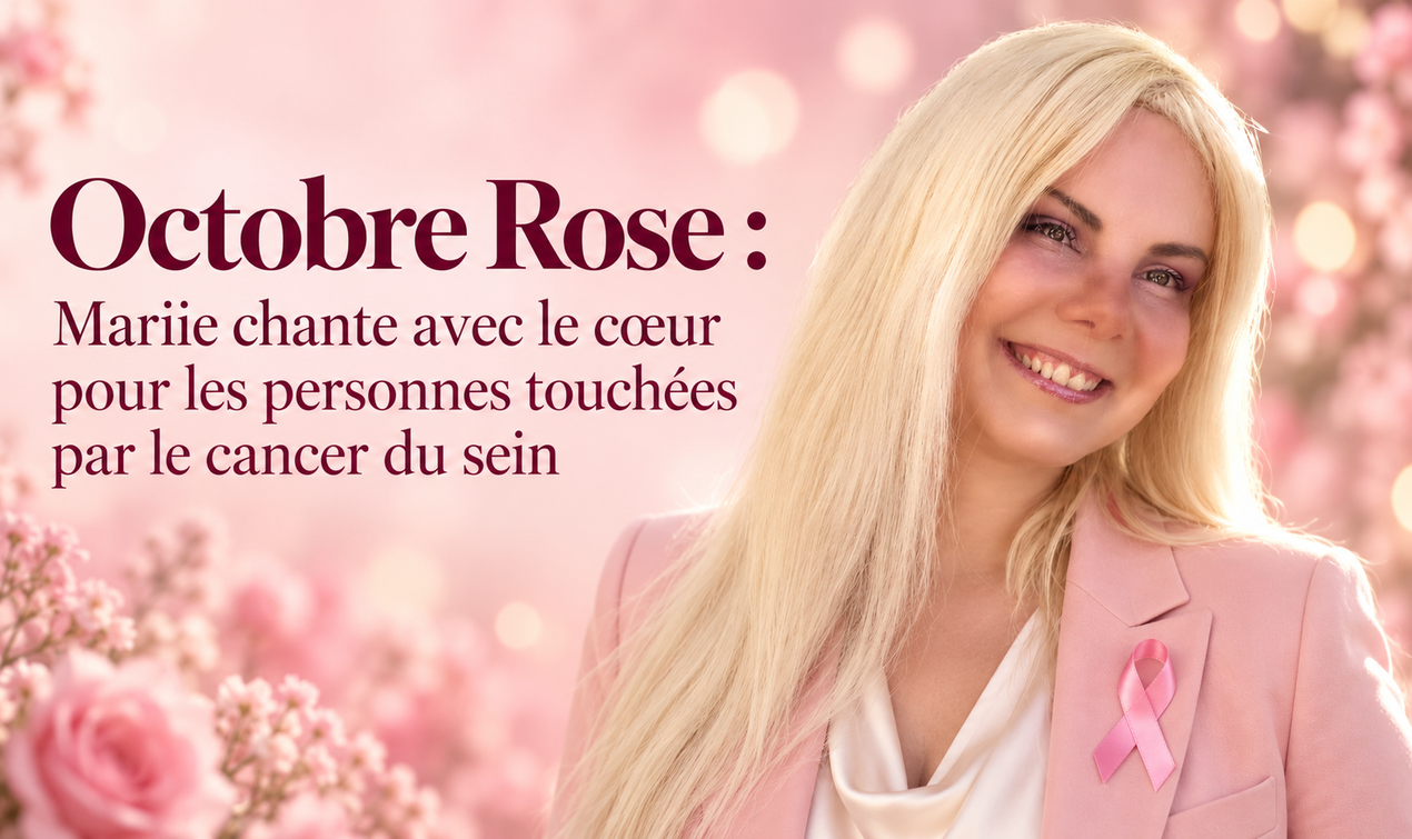Octobre Rose : Mariie chante avec le cœur pour les personnes touchées par le cancer du sein